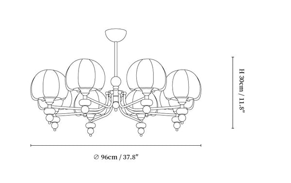 Velvet Petal Chandelier