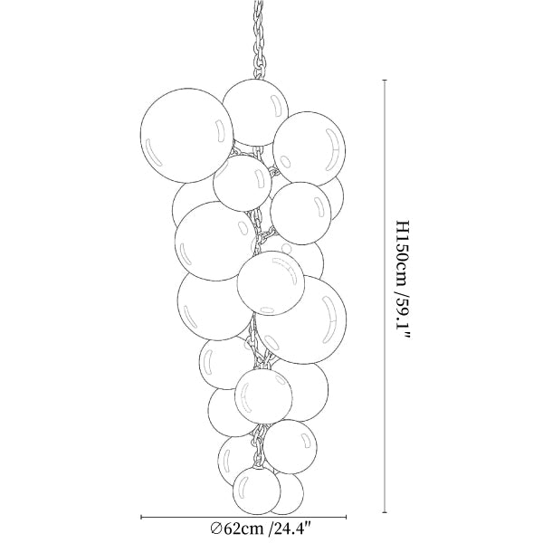 Velymo Grapetta Chandelier