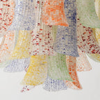 Venini Colorful Murano Glass Chandelier