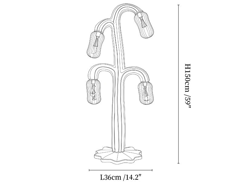 Verdant Bloom Floor Lamp
