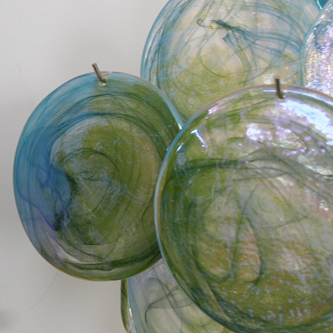 Verdant Bloom Murano Glass Chandelier