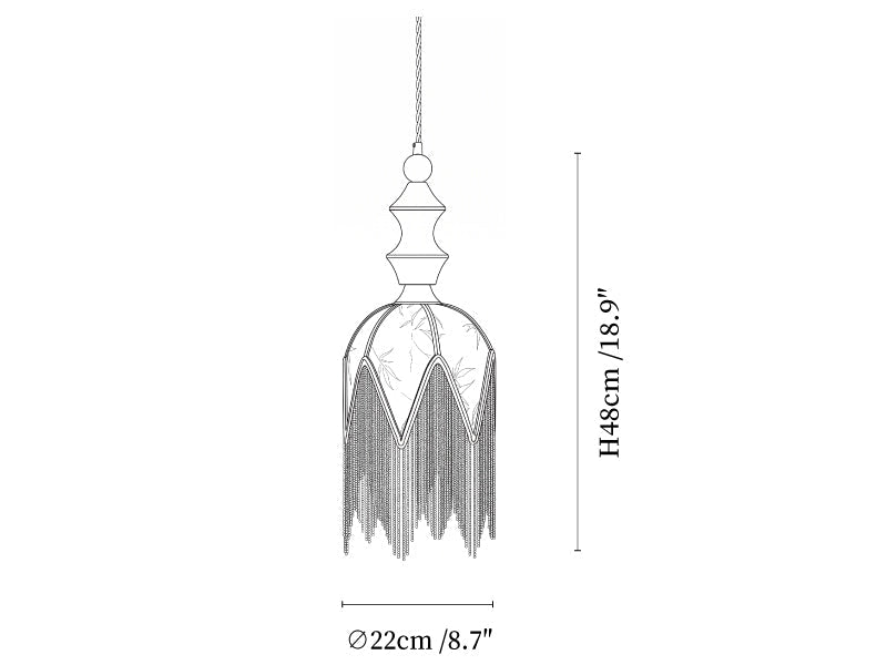 Verdant Tassel Pendant Light