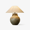 Verdigris Handle Table Lamp