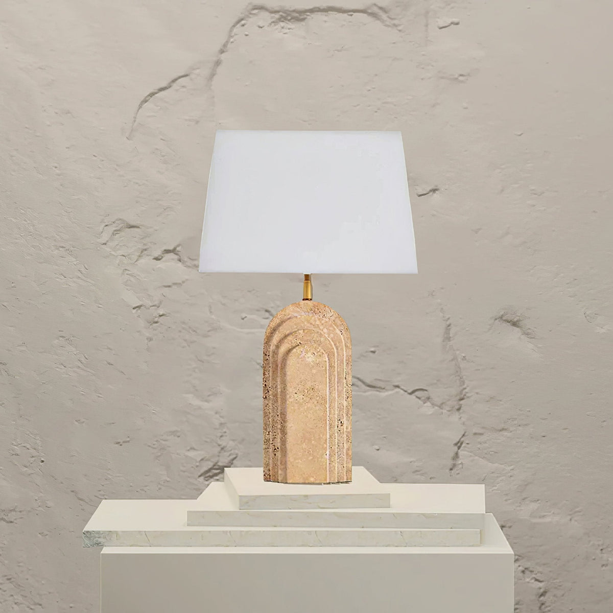 Verdura Travertine Table Lamp