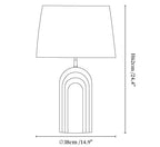 Verdura Travertine Table Lamp