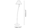 Verona Curved Striped Floor Lamp