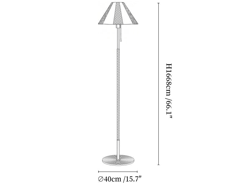Verona Striped Floor Lamp