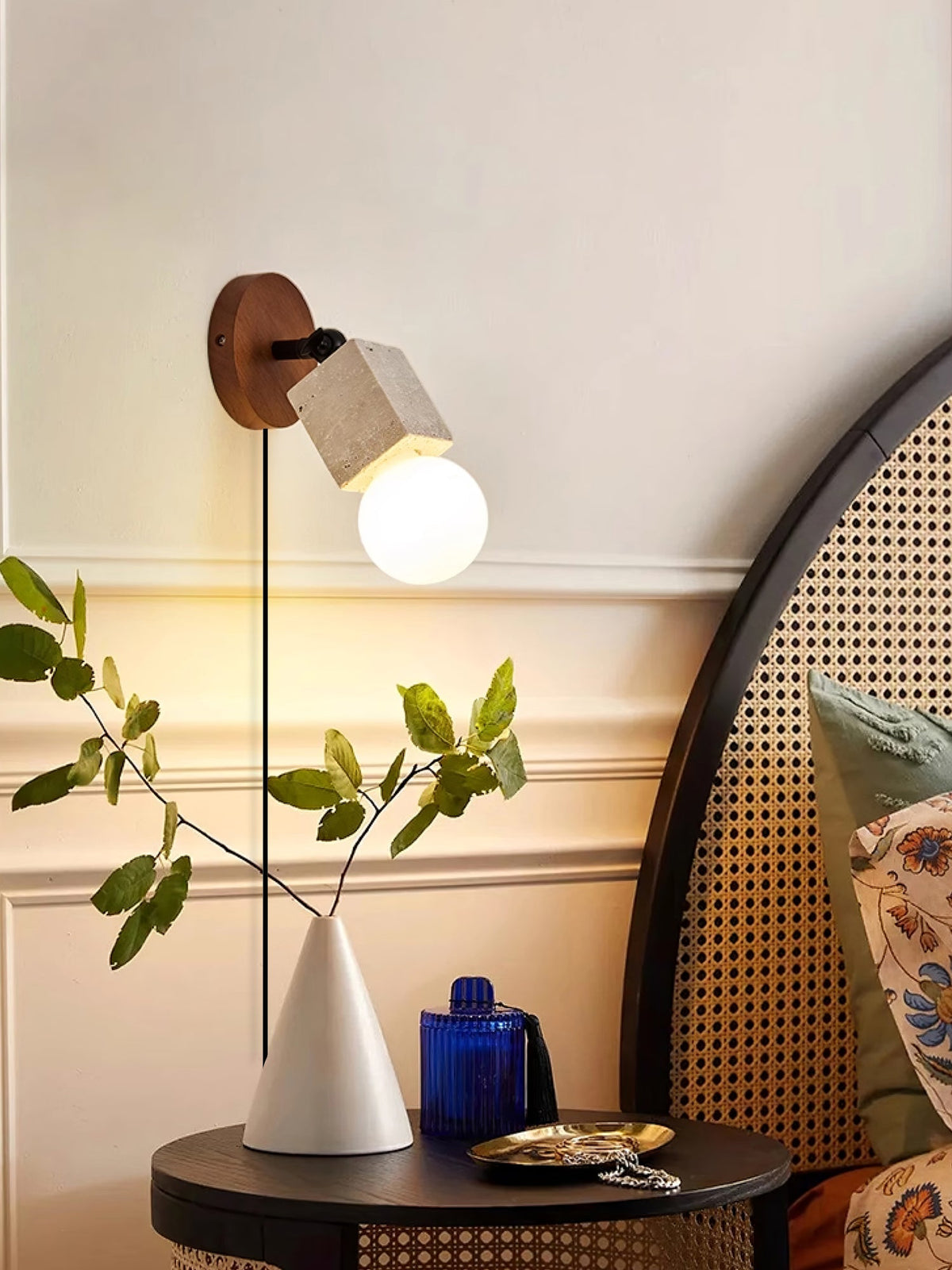 Versa Stone Adjustable Plug - in Wall Light