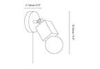 Versa Stone Adjustable Plug-in Wall Light