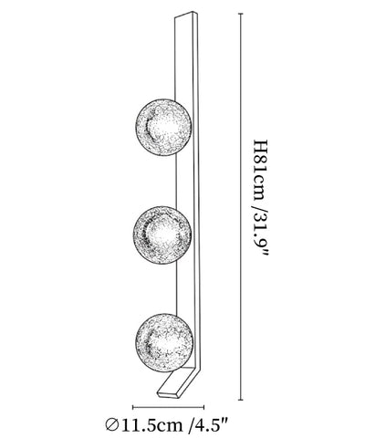 Vertical Balls Bar Sconce