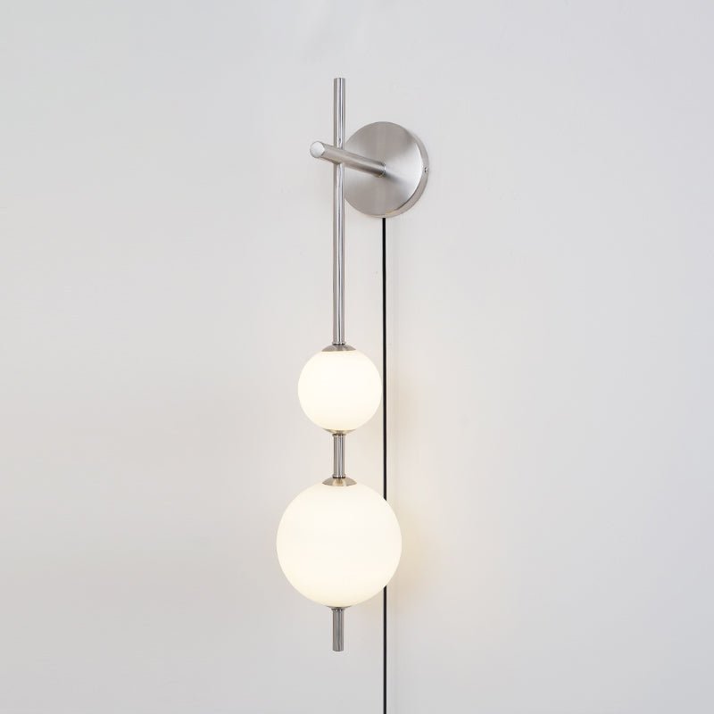 Vertical Globe Plug - in Wall Lamp