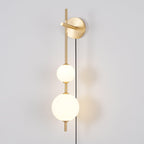 Vertical Globe Plug - in Wall Lamp