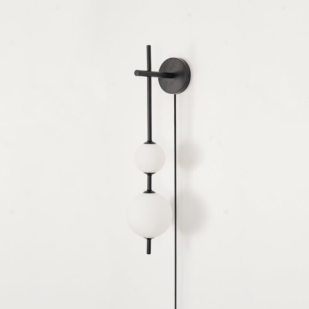 Vertical Globe Plug - in Wall Lamp