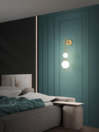 Vertical Globe Plug - in Wall Lamp