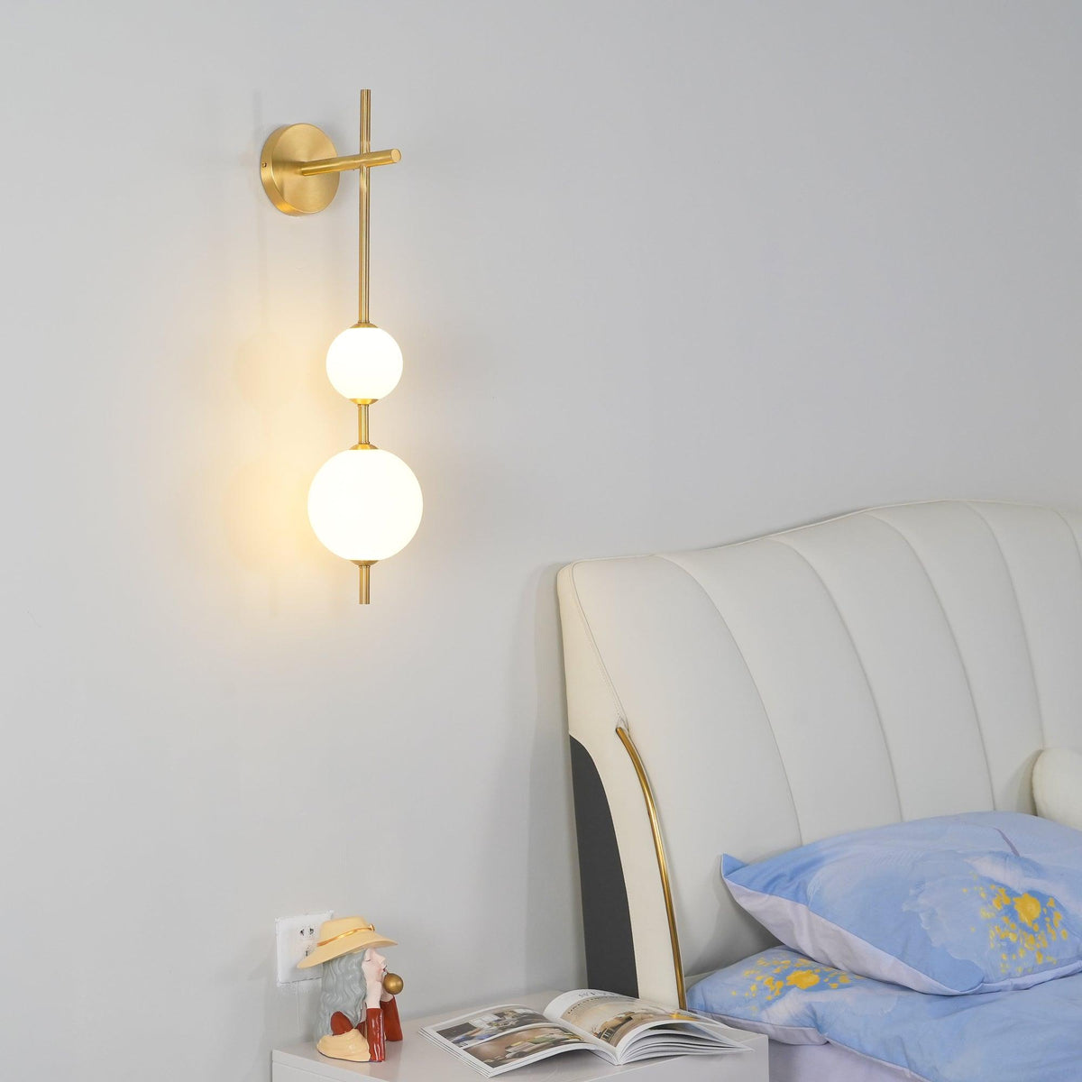 Vertical Globe Plug - in Wall Lamp