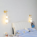 Vertical Globe Plug - in Wall Lamp