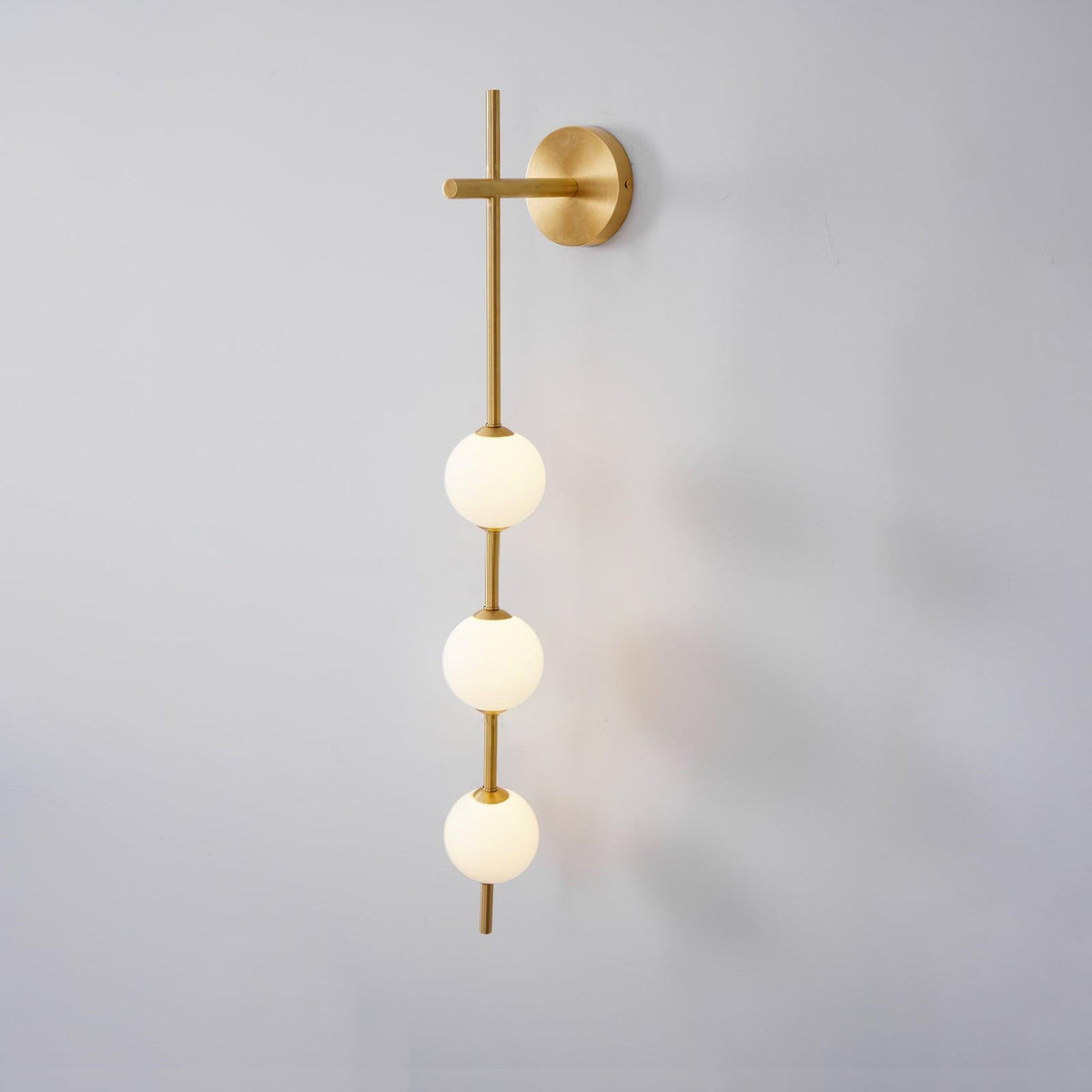 Vertical Globe Plug - in Wall Lamp