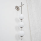 Vertical Globe Plug - in Wall Lamp