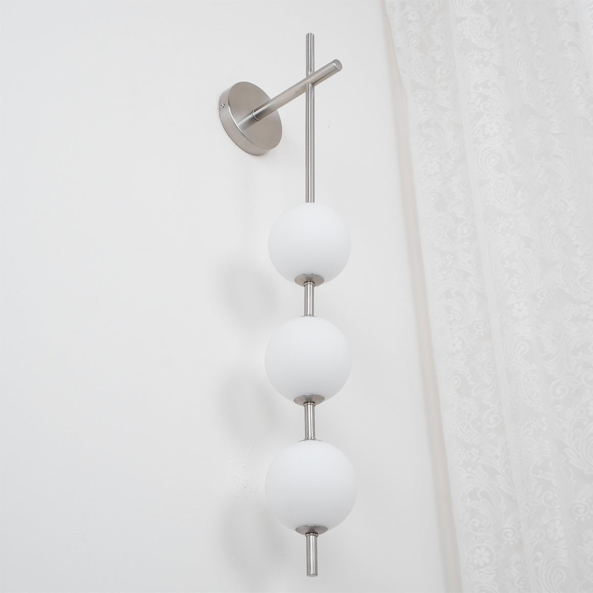 Vertical Globe Plug - in Wall Lamp