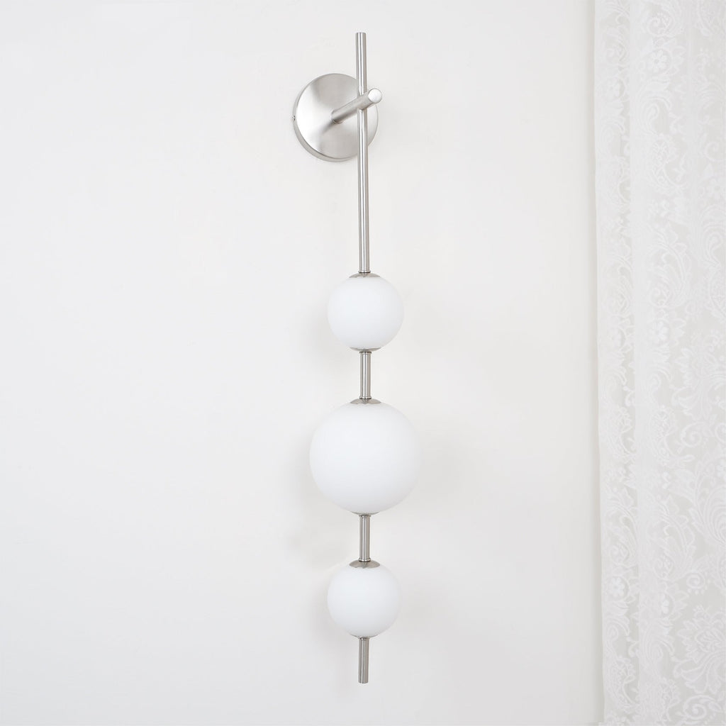 Vertical Globe Plug - in Wall Lamp