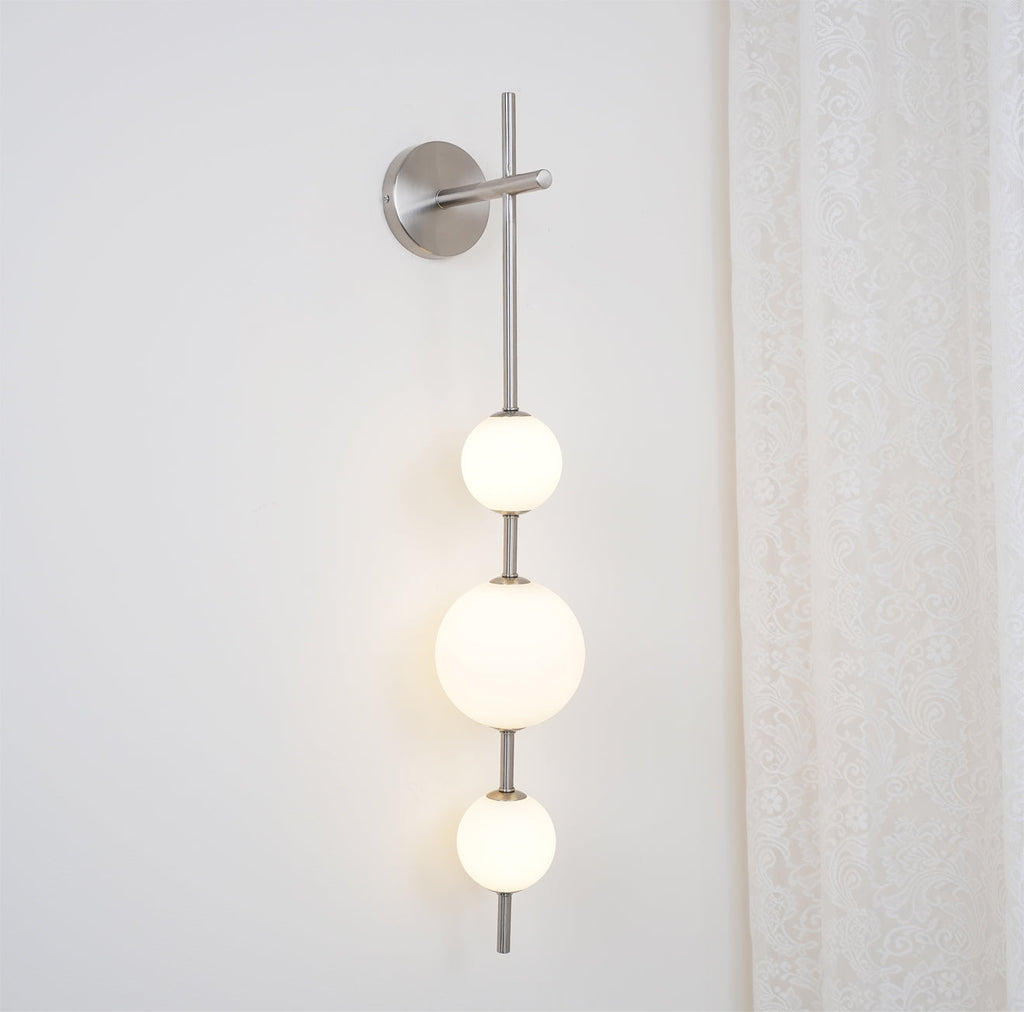 Vertical Globe Plug - in Wall Lamp
