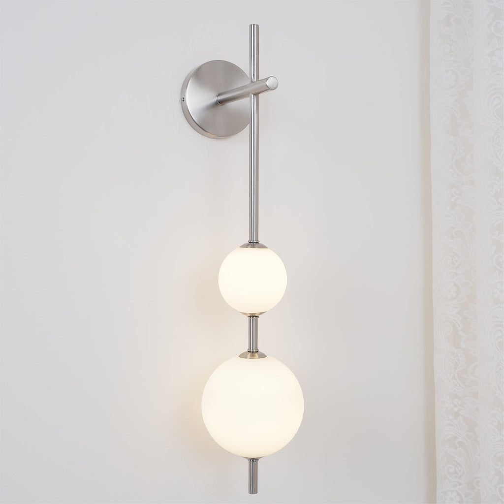 Vertical Globe Plug - in Wall Lamp