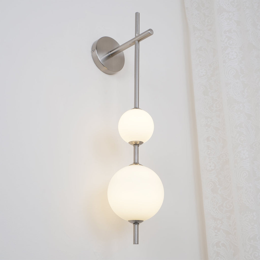 Vertical Globe Plug - in Wall Lamp