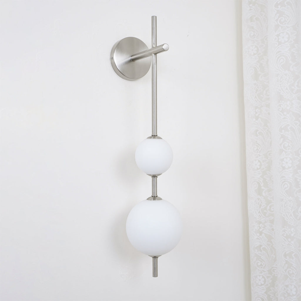 Vertical Globe Plug - in Wall Lamp