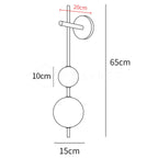 Vertical Globe Plug-in Wall Lamp