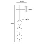 Vertical Globe Plug-in Wall Lamp