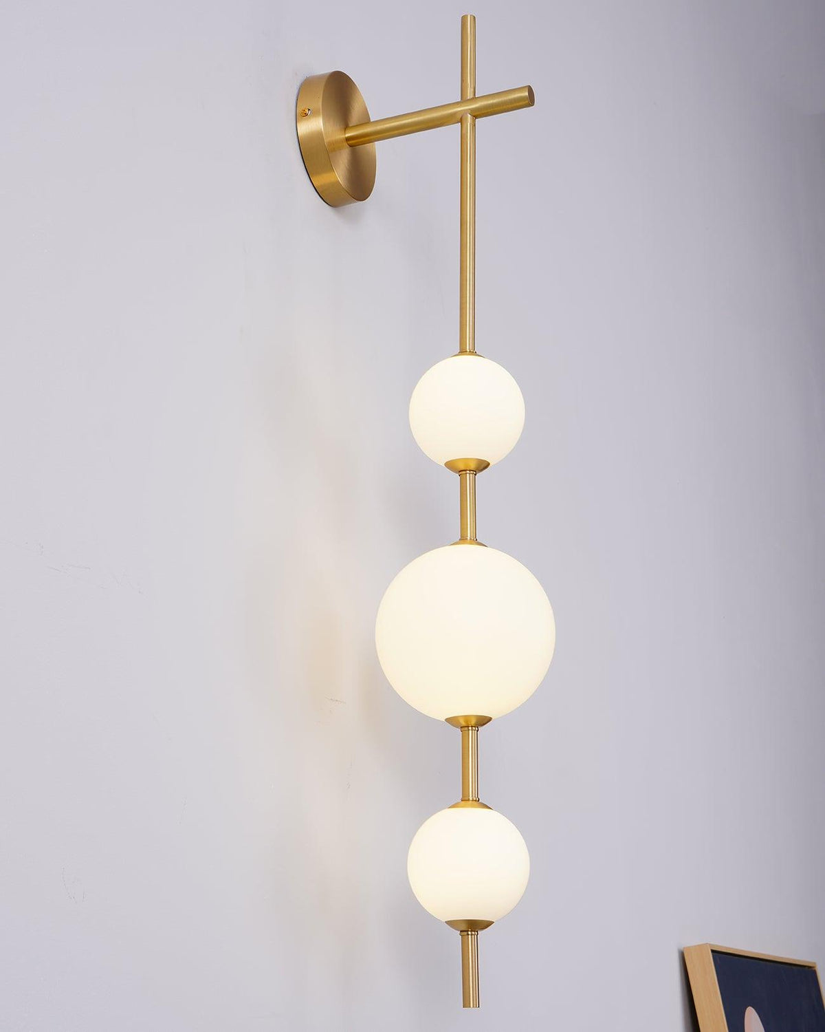 Vertical Globe Plug - in Wall Lamp