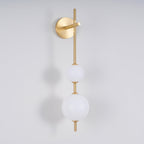Vertical Globe Plug - in Wall Lamp