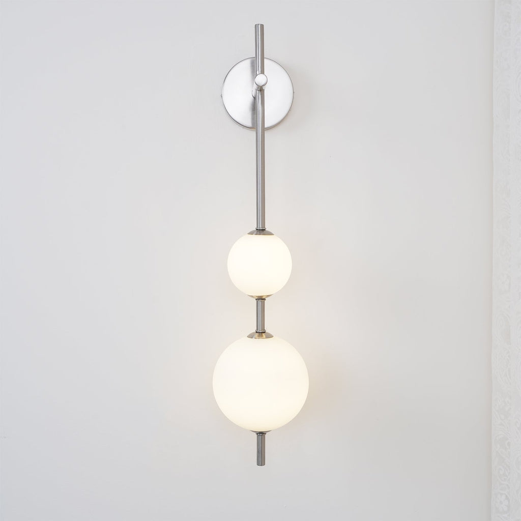 Vertical Globe Plug - in Wall Lamp