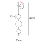 Vertical Globe Wall Lamp