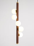 Vertical Orb Timber Pendant Lamp