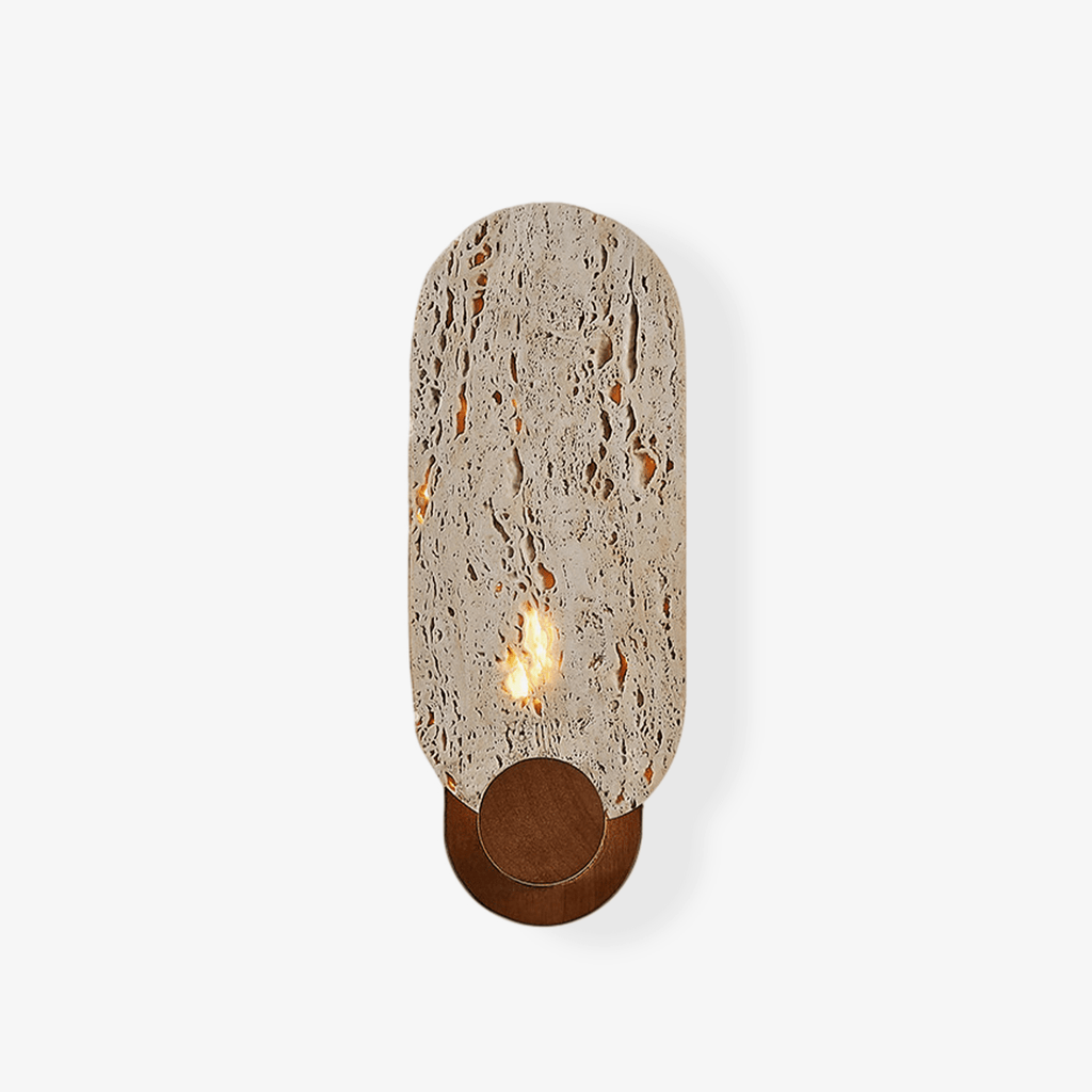 Vesper Travertine Wall Light