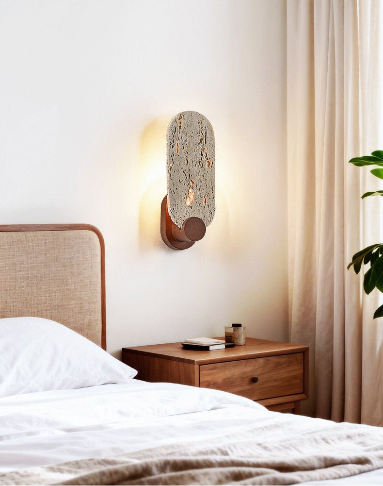 Vesper Travertine Wall Light