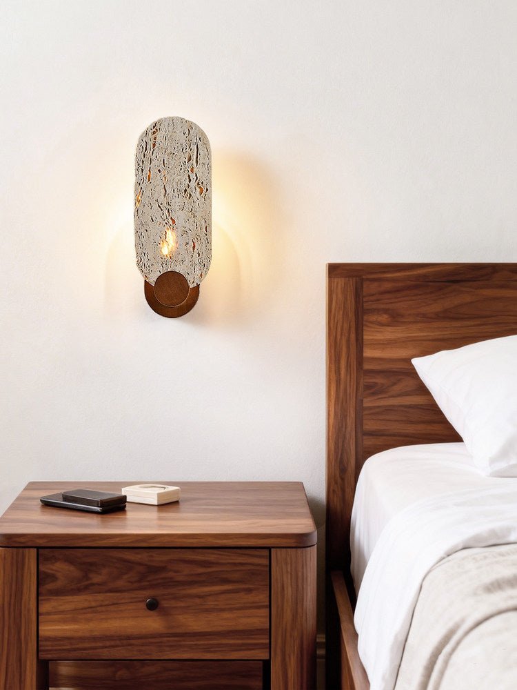 Vesper Travertine Wall Light