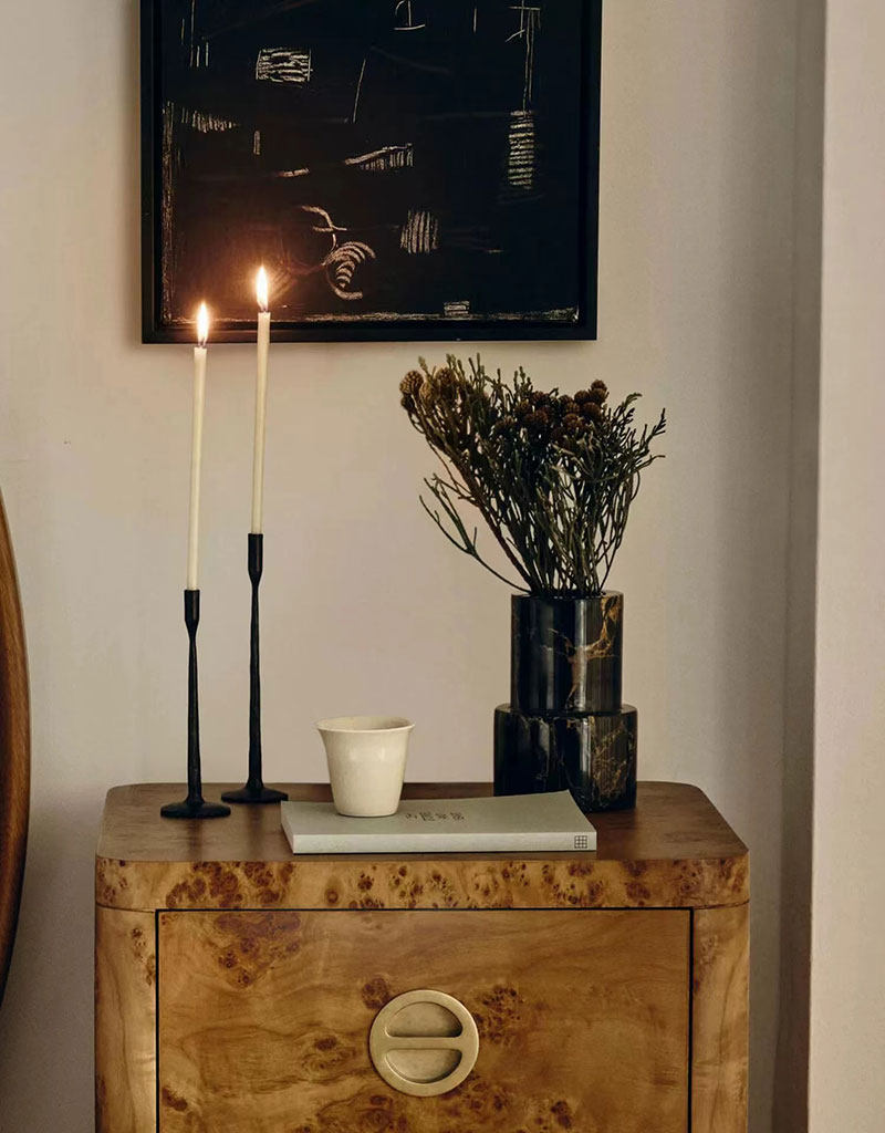 Vetra Noir Marble Vase