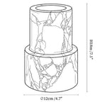 Vetra Noir Marble Vase