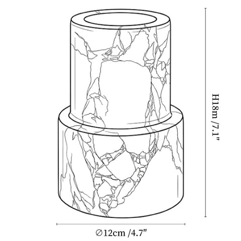 Vetra Noir Marble Vase