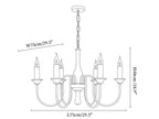 Veyrane Travertine Chandelier