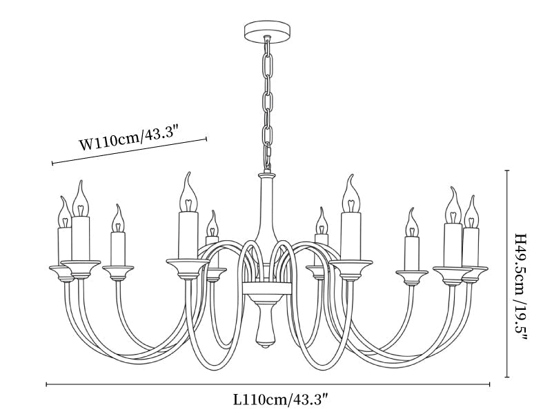 Veyrane Travertine Chandelier
