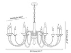 Veyrane Travertine Chandelier