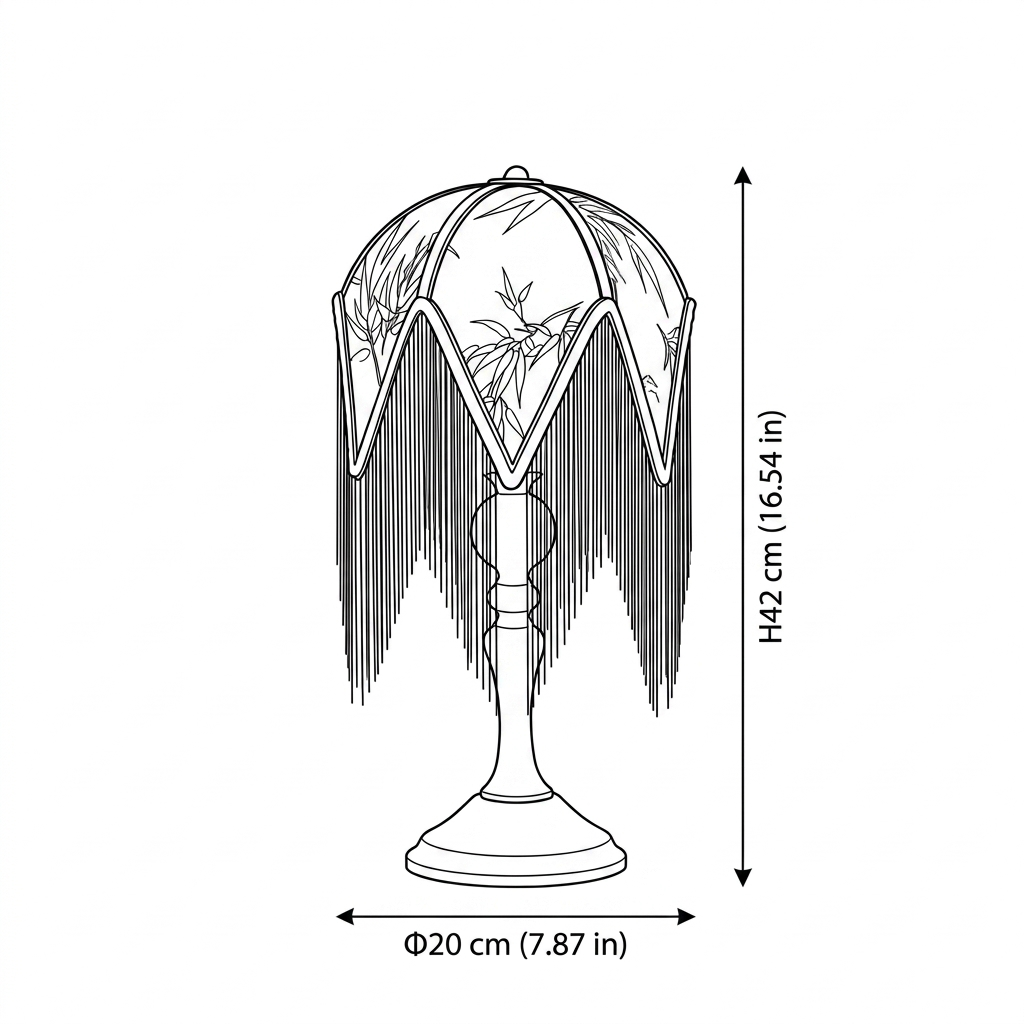 Victorian Fringe Table Lamp