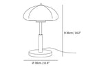 Mushroom Bauhaus Table Lamp