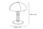 Mushroom Bauhaus Table Lamp