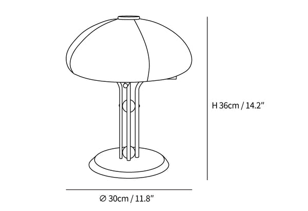 Mushroom Bauhaus Table Lamp
