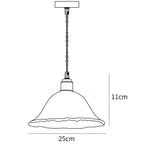 Vintage Brown Glass Pendant Light