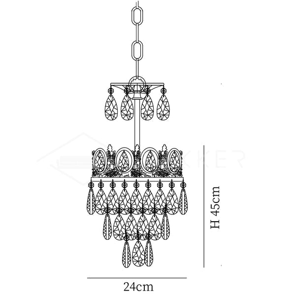 Vintage Crystal Chandelier